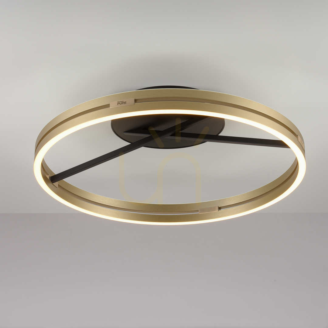 Anzeige PURE LOOP 6552-68 Schwarze Deckenleuchte, 2xLED PURE LOOP 6552-68 Schwarze Deckenleuchte, 2xLED
