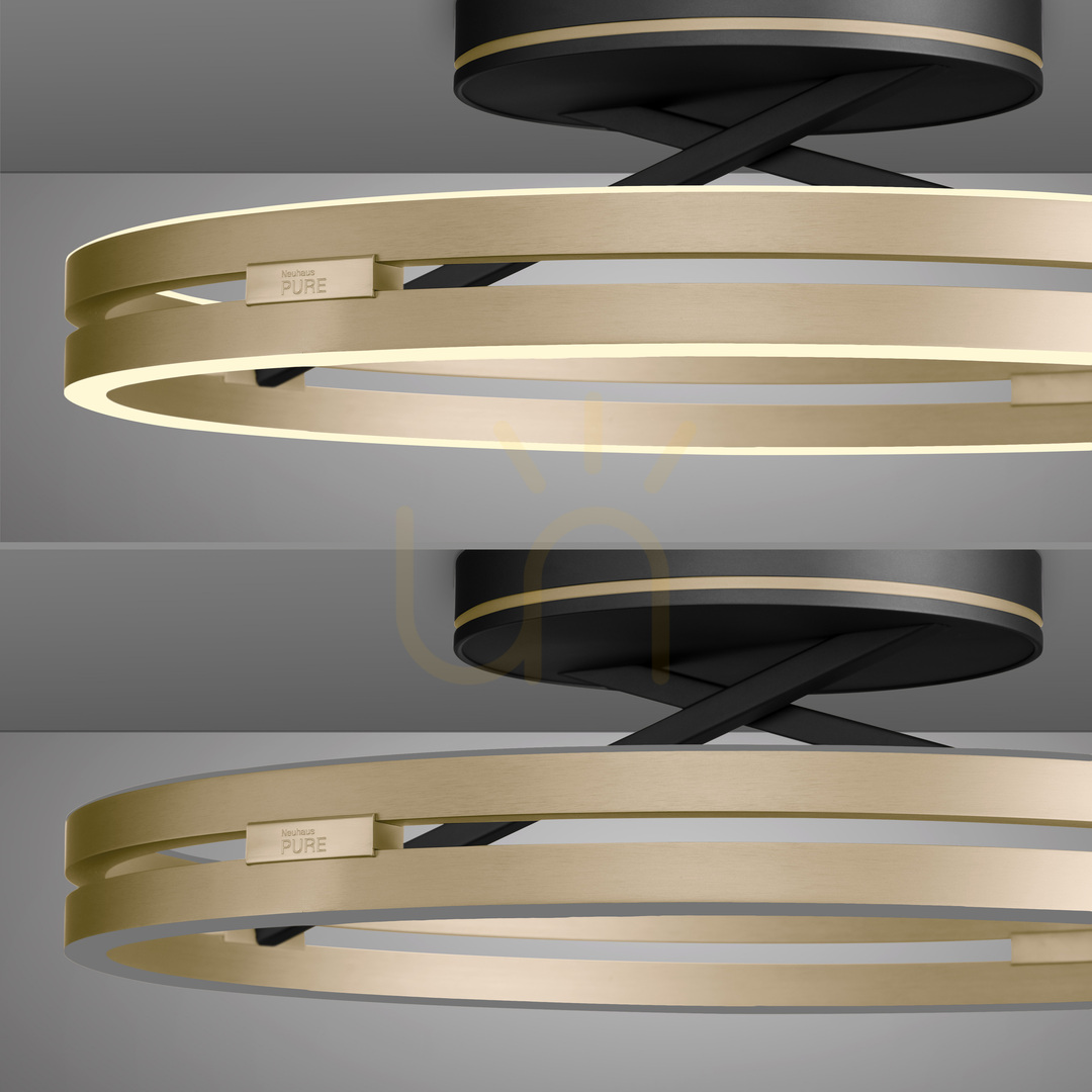 Zeige PURE LOOP 6552-68 Schwarze Deckenleuchte, 2xLED PURE LOOP 6552-68 Schwarze Deckenleuchte, 2xLED