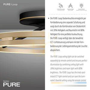 PURE LOOP 6552-68 Schwarze Deckenleuchte, 2xLED 3 PURE LOOP 6552-68 Schwarze Deckenleuchte, 2xLED small 3