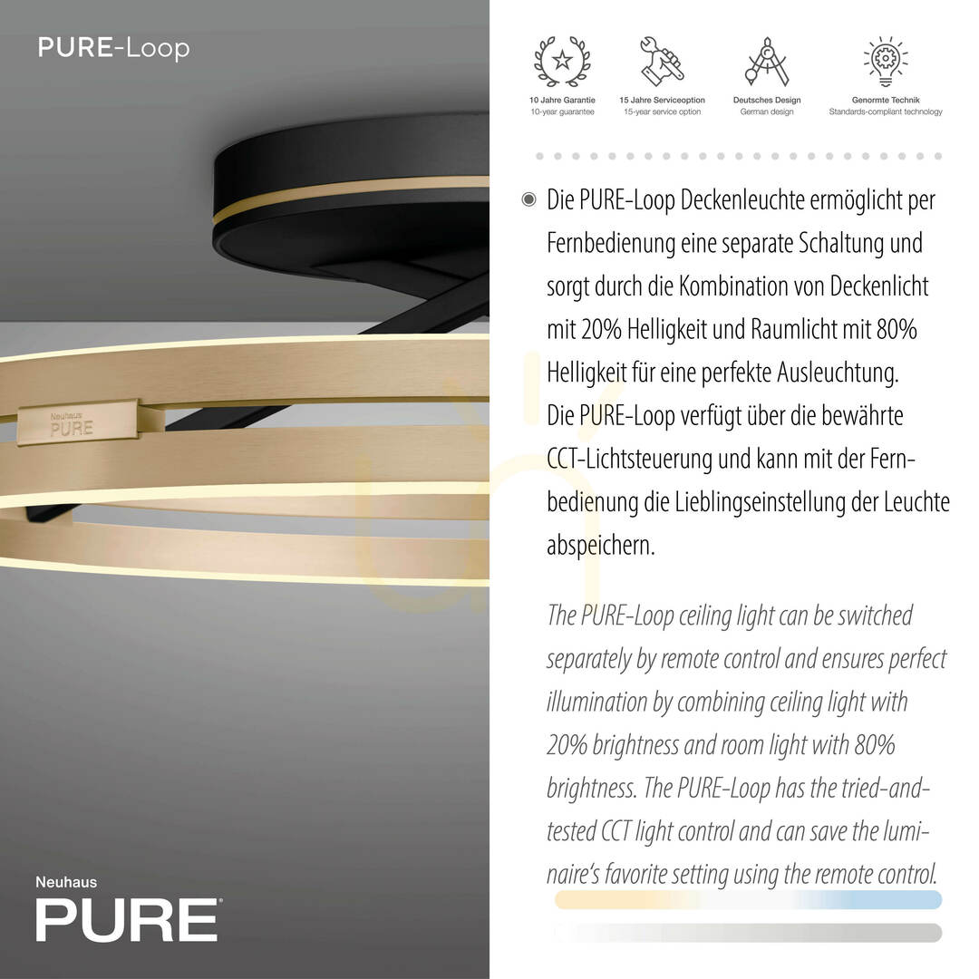 Zeige PURE LOOP 6552-68 Schwarze Deckenleuchte, 2xLED PURE LOOP 6552-68 Schwarze Deckenleuchte, 2xLED