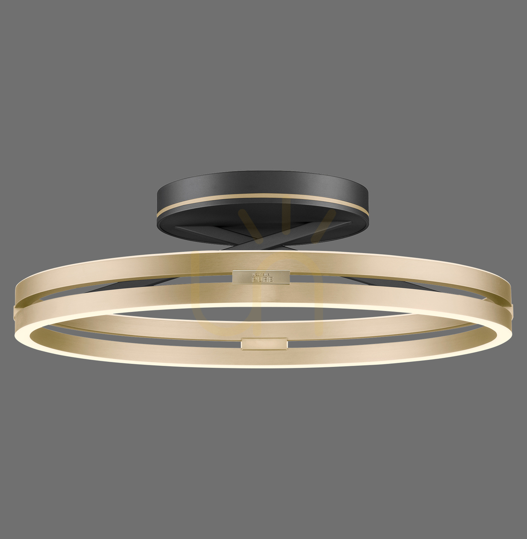 Prüfen PURE LOOP 6552-68 Schwarze Deckenleuchte, 2xLED PURE LOOP 6552-68 Schwarze Deckenleuchte, 2xLED