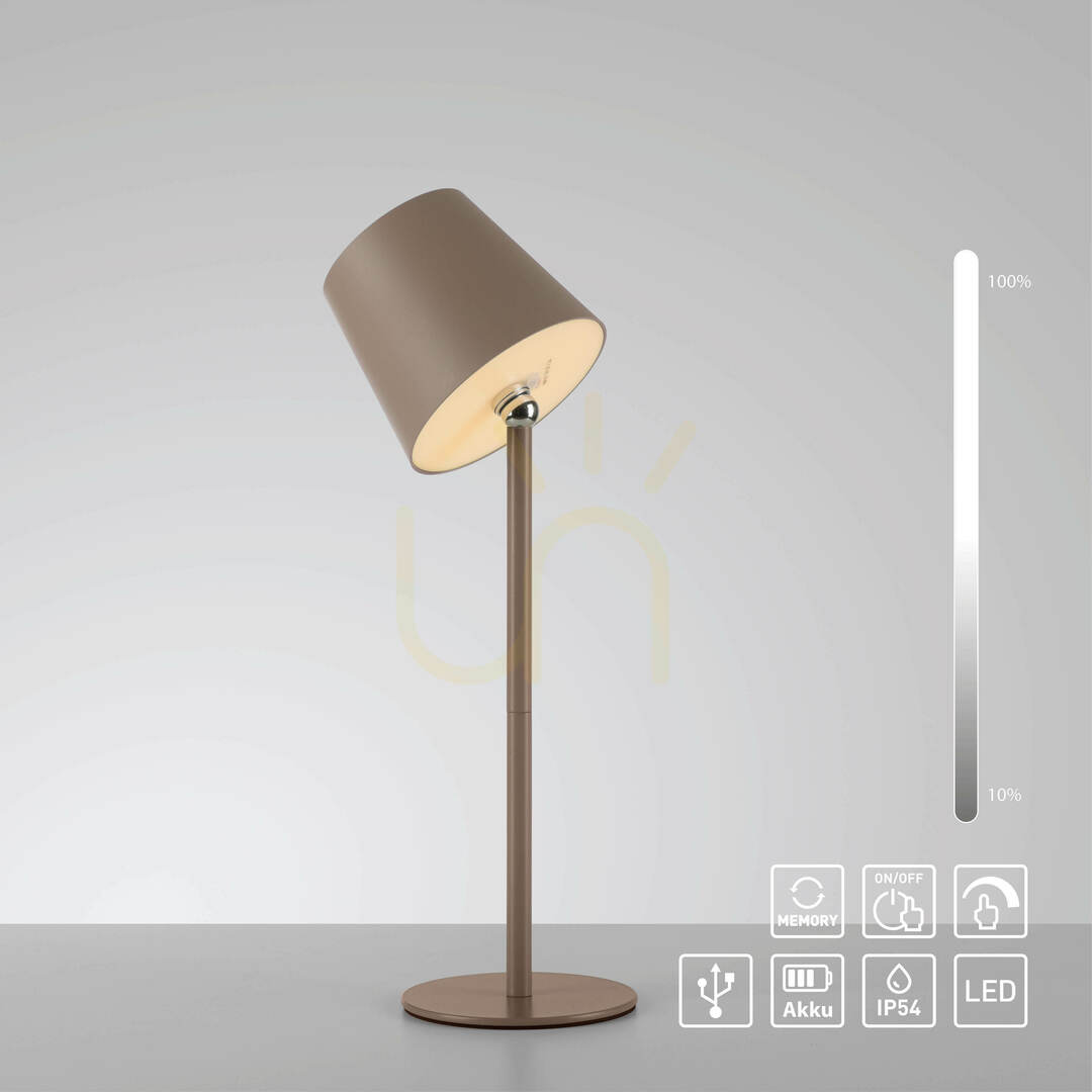 Zeige BOTERIA 19251-39 Tischlampe, Sand, 1xLED BOTERIA 19251-39 Tischlampe, Sand, 1xLED