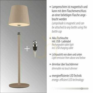 BOTERIA 19251-39 Tischlampe, Sand, 1xLED 8 BOTERIA 19251-39 Tischlampe, Sand, 1xLED small 8
