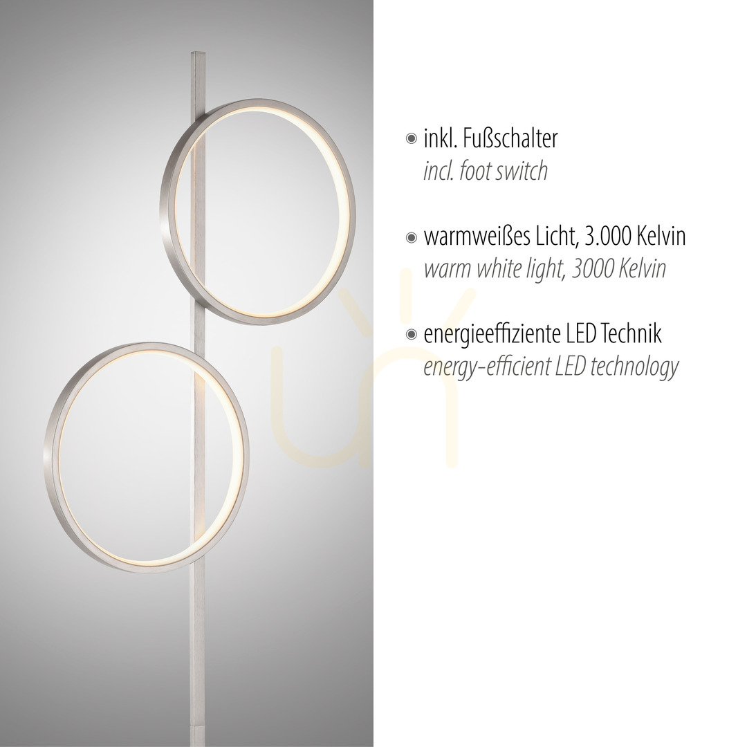 Anzeige MINI RITUS 15396-21 Stehlampe, Silber, 2xLED MINI RITUS 15396-21 Stehlampe, Silber, 2xLED