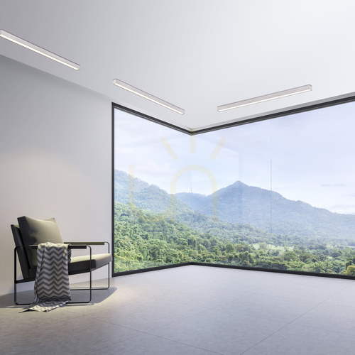 Prüfen Paul Neuhaus PURE Lines Straight 6021-95 silberne Deckenleuchte, 1xLED