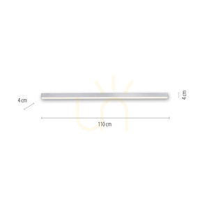 PURE-LINES 6021-95 Silberne Deckenleuchte, 1xLED small 7