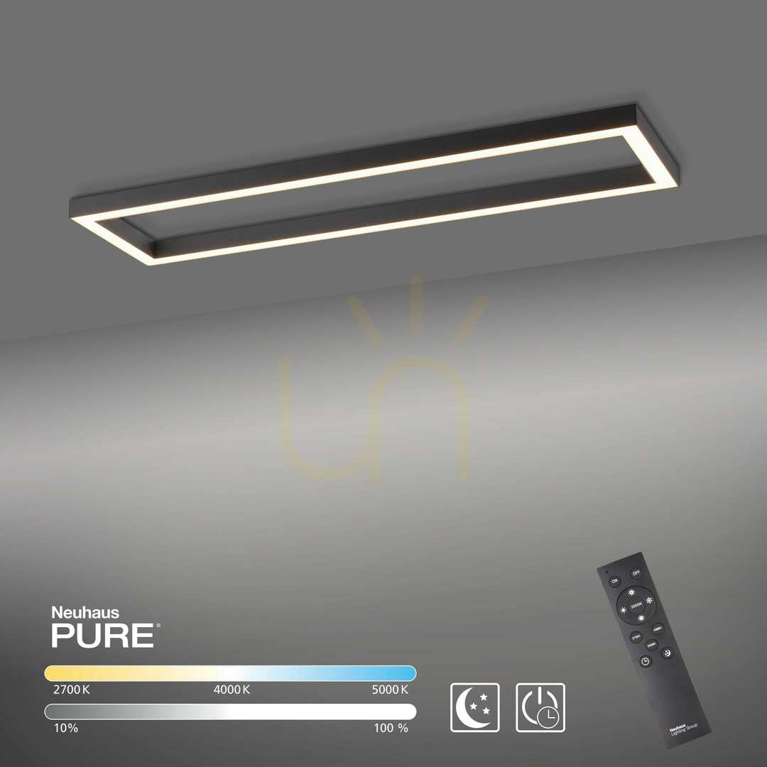 Zeige PURE-LINES 6023-13 Deckenleuchte, Anthrazit, 1xLED PURE-LINES 6023-13 Deckenleuchte, Anthrazit, 1xLED