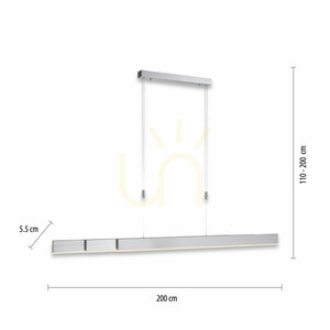 PURE-MOTO 2525-95 Silber 3xLED-Pendelleuchte small 7