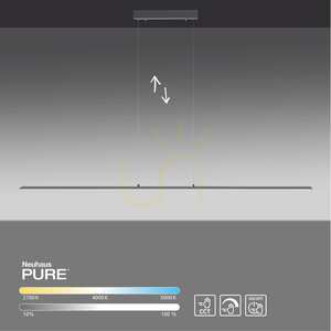 PURE-LITE 8377-13 Anthrazit 1xLED-Pendelleuchte small 12