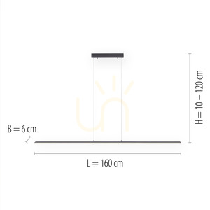 PURE-LITE 8377-13 Anthrazit 1xLED-Pendelleuchte small 7