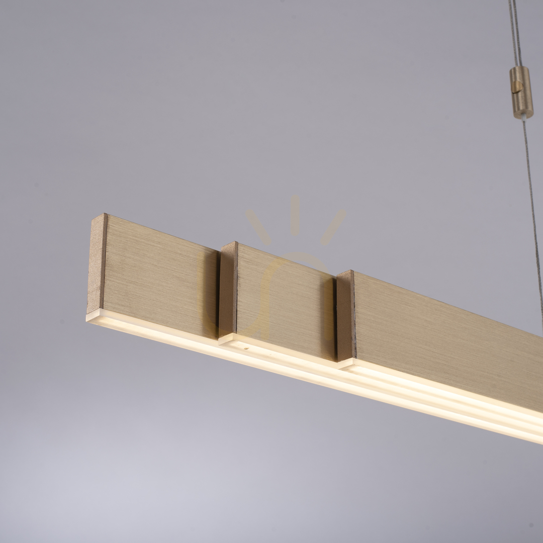 Anzeige PURE-MOTO 2525-60 Pendelleuchte aus Messing mit 3 LEDs PURE-MOTO 2525-60 Pendelleuchte aus Messing mit 3 LEDs