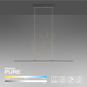 PURE-LITE 8375-13 Anthrazit 1xLED-Pendelleuchte small 12