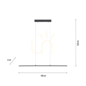PURE-LITE 8375-13 Anthrazit 1xLED-Pendelleuchte small 7