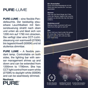 PURE-LUME2738-13 Anthrazit 1xLED-Pendelleuchte small 3