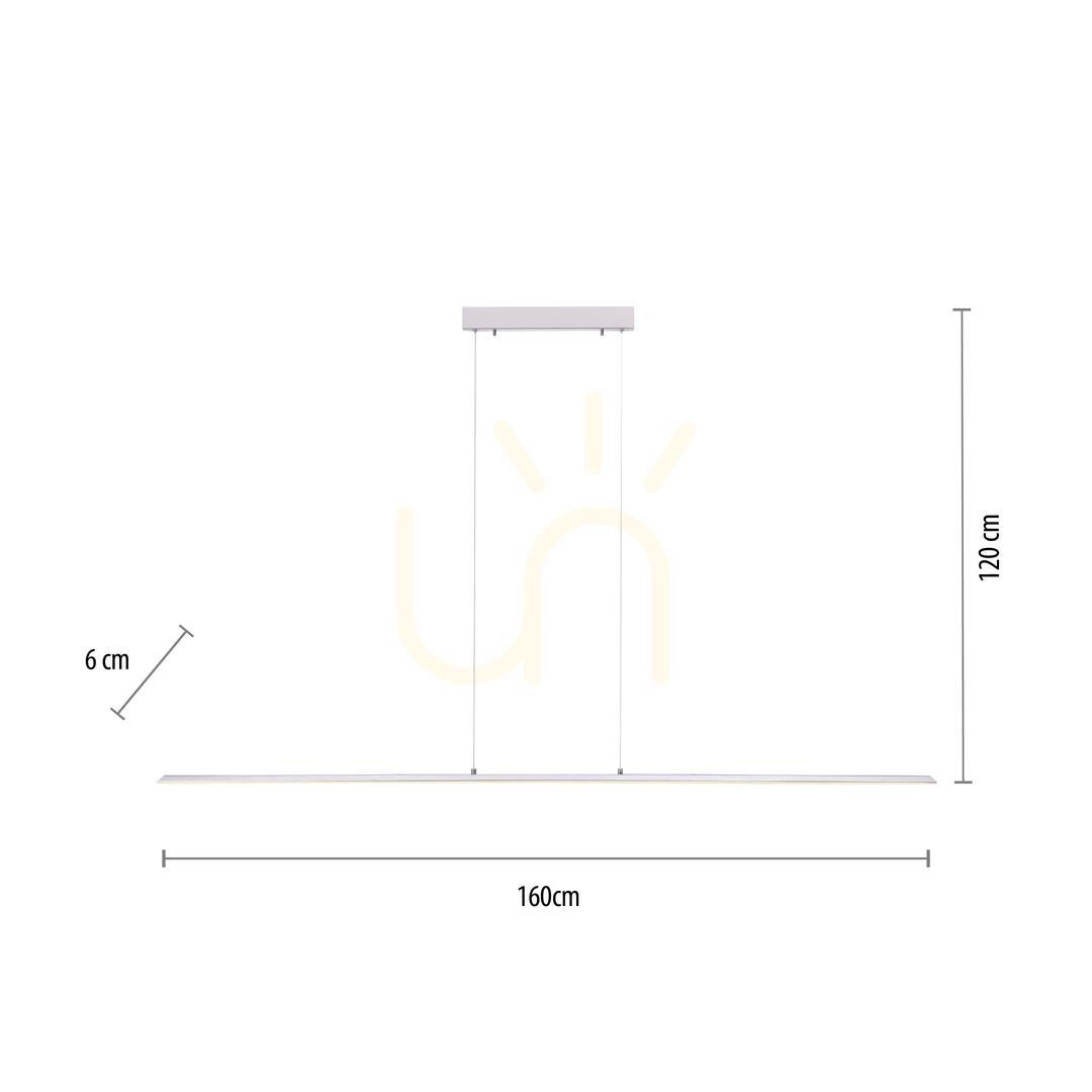 Aussicht PURE-LITE 8377-55 Silber 1xLED-Pendelleuchte PURE-LITE 8377-55 Silber 1xLED-Pendelleuchte