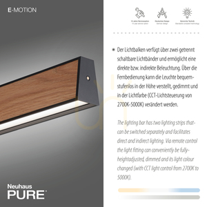 PURE E-MOTION 2570-79 Schwarz 2xLED-Pendelleuchte small 3