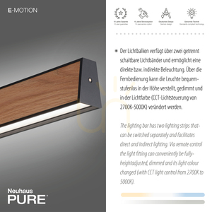 PURE E-MOTION 2570-79 Schwarz 2xLED-Pendelleuchte small 4