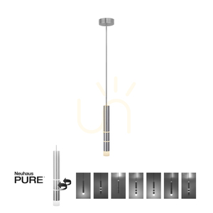 PURE-VEGA 2211-95 Silber 4xLED-Pendelleuchte small 1