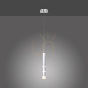 PURE-VEGA 2211-95 Silber 4xLED-Pendelleuchte small 4