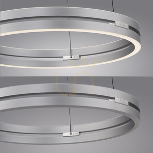 PURE E-LOOP 2550-95 Silber 2xLED-Pendelleuchte small 15