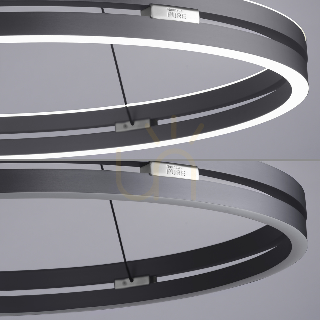 Zeige PURE E-LOOP 2551-15 Grau 2xLED-Pendelleuchte PURE E-LOOP 2551-15 Grau 2xLED-Pendelleuchte