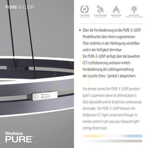 PURE E-LOOP 2551-15 Grau 2xLED-Pendelleuchte 4 PURE E-LOOP 2551-15 Grau 2xLED-Pendelleuchte small 4