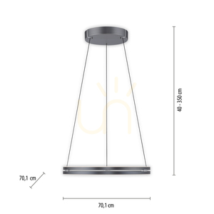 PURE E-LOOP 2551-15 Grau 2xLED-Pendelleuchte 8 PURE E-LOOP 2551-15 Grau 2xLED-Pendelleuchte small 8