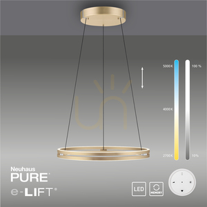 PUREE-LOOP 2551-60 Pendelleuchte aus Messing mit 2 LEDs small 12