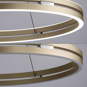 PUREE-LOOP 2551-60 Pendelleuchte aus Messing mit 2 LEDs small 14