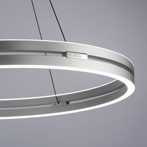 PUREE-LOOP 2551-95 Silber 2xLED-Pendelleuchte small 10