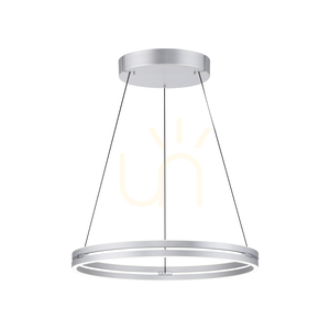 PUREE-LOOP 2551-95 Silber 2xLED-Pendelleuchte small 7