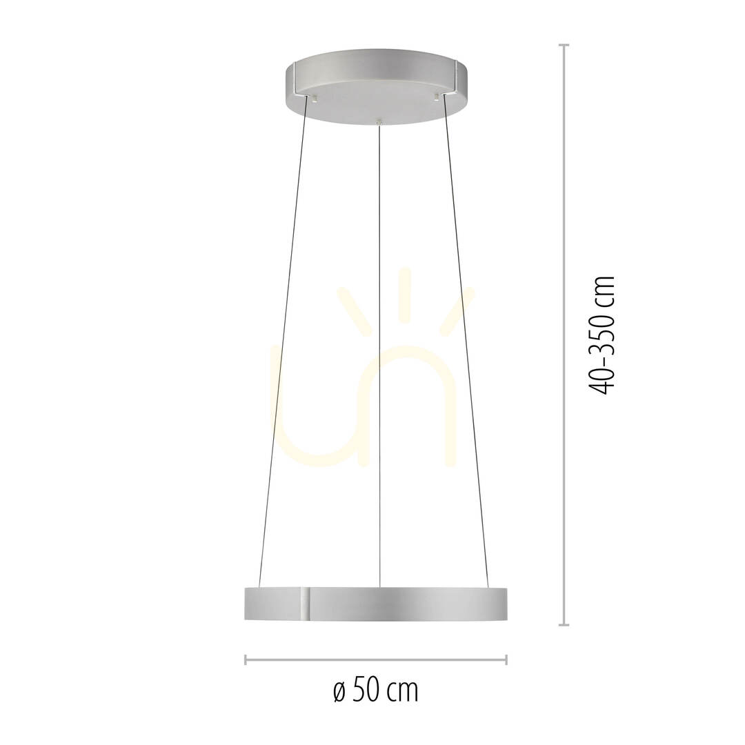 Vorschau PURE E-CLIPSE 2560-95 Silber 2xLED-Pendelleuchte PURE E-CLIPSE 2560-95 Silber 2xLED-Pendelleuchte