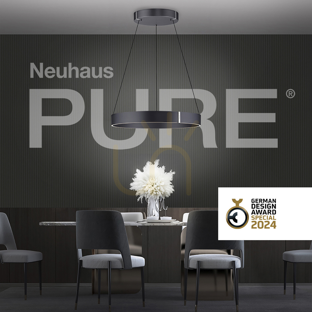 Aussicht PURE E-CLIPSE 2561-15 Grau 2xLED-Pendelleuchte PURE E-CLIPSE 2561-15 Grau 2xLED-Pendelleuchte