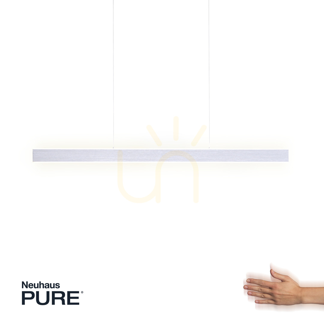 Aussicht PURE-LUME2738-95 Silberne 1xLED-Hängeleuchte PURE-LUME2738-95 Silberne 1xLED-Hängeleuchte