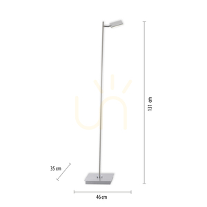 PURE-MIRA 356-95 Stehlampe, Silber, 1xLED small 11