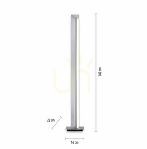 PURE-LINES 421-95 Stehlampe, Silber, 1xLED small 7