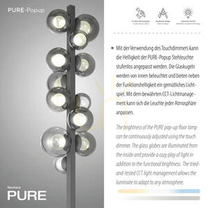Stehlampe 557-15 Grau 12xLED small 3