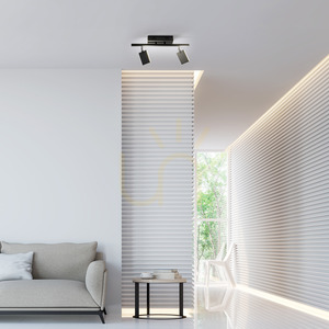 PURE-MIRA 6354-18 Schwarze Deckenleuchte mit 2 LEDs small 2