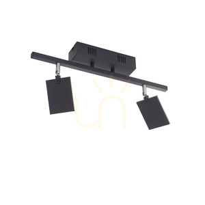 PURE-MIRA 6354-18 Schwarze Deckenleuchte mit 2 LEDs small 6