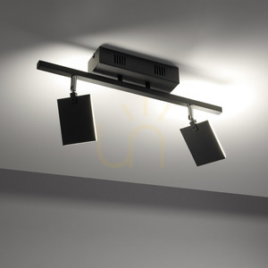 PURE-MIRA 6354-18 Schwarze Deckenleuchte mit 2 LEDs small 8