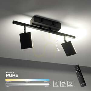 PURE-MIRA 6354-18 Schwarze Deckenleuchte mit 2 LEDs small 9