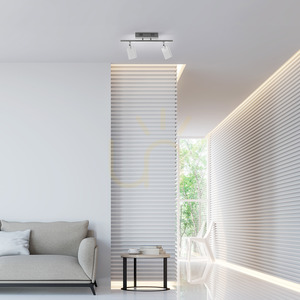 PURE-MIRA 6354-95 Silberne Deckenleuchte, 2xLED 2 PURE-MIRA 6354-95 Silberne Deckenleuchte, 2xLED small 2