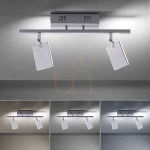 PURE-MIRA 6354-95 Silberne Deckenleuchte, 2xLED 4 PURE-MIRA 6354-95 Silberne Deckenleuchte, 2xLED small 4