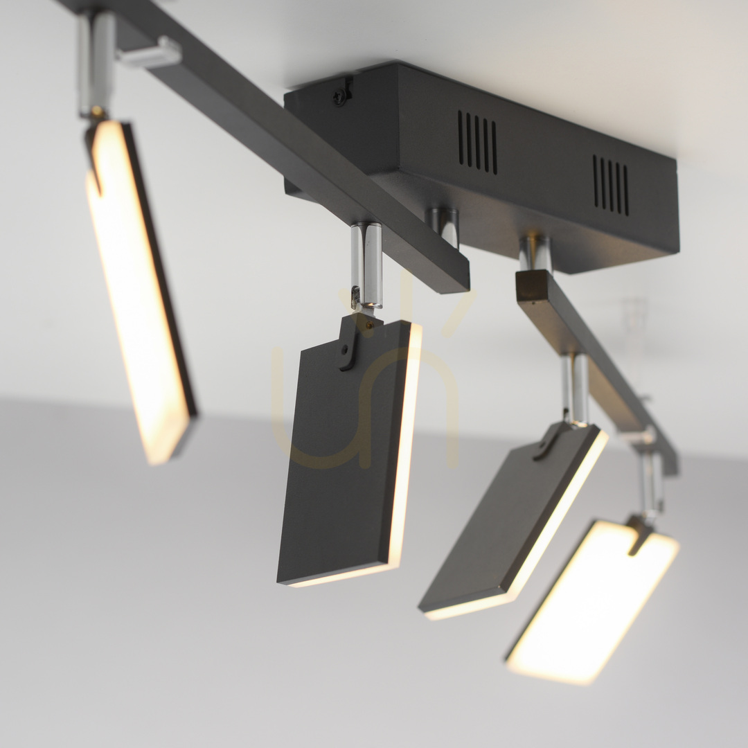 Anzeige PURE-MIRA 6356-18 Schwarze Deckenleuchte mit 4 LEDs PURE-MIRA 6356-18 Schwarze Deckenleuchte mit 4 LEDs