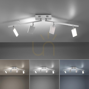 PURE-MIRA 6356-95 Silber 4xLED-Deckenleuchte small 4