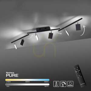 PURE-MIRA 6358-18 Schwarze Deckenleuchte mit 6 LEDs 11 PURE-MIRA 6358-18 Schwarze Deckenleuchte mit 6 LEDs small 11