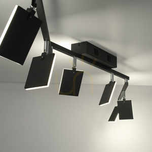 PURE-MIRA 6358-18 Schwarze Deckenleuchte mit 6 LEDs 8 PURE-MIRA 6358-18 Schwarze Deckenleuchte mit 6 LEDs small 8