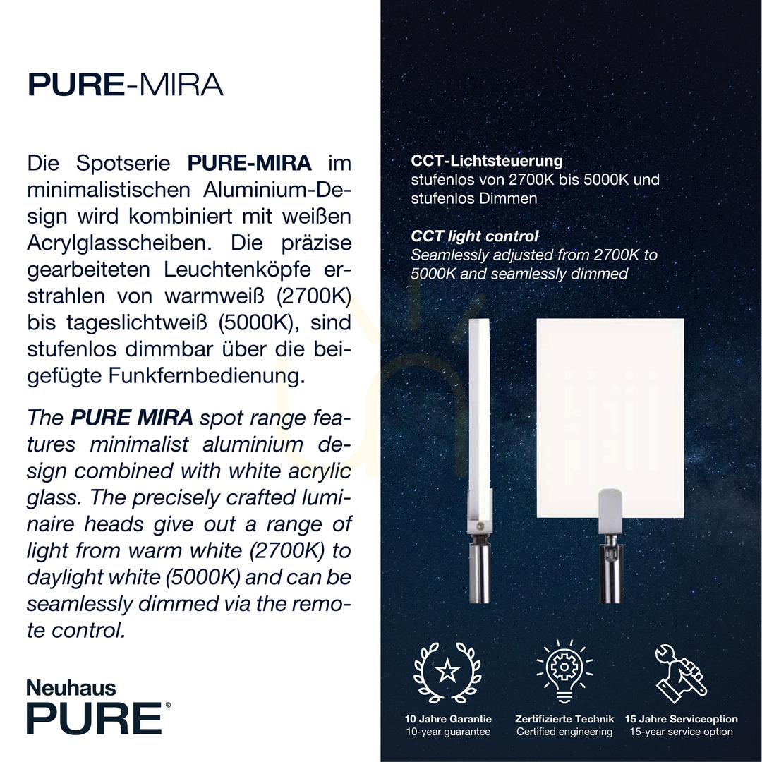 Anzeige PURE-MIRA 6358-95 Silberne Deckenleuchte mit 6 LEDs PURE-MIRA 6358-95 Silberne Deckenleuchte mit 6 LEDs