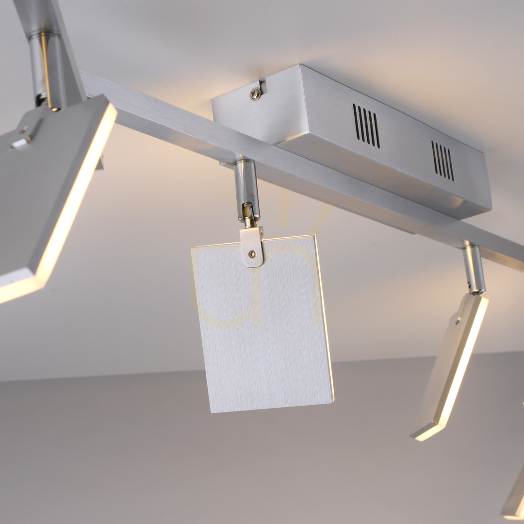 Anzeige PURE-MIRA 6358-95 Silberne Deckenleuchte mit 6 LEDs PURE-MIRA 6358-95 Silberne Deckenleuchte mit 6 LEDs