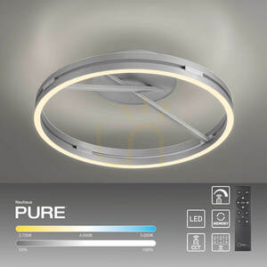 PURE LOOP 6552-95 Silberne Deckenleuchte, 2xLED 13 PURE LOOP 6552-95 Silberne Deckenleuchte, 2xLED small 13